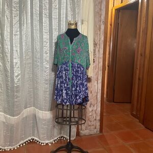 Anthropologie Boho Button Up Top M